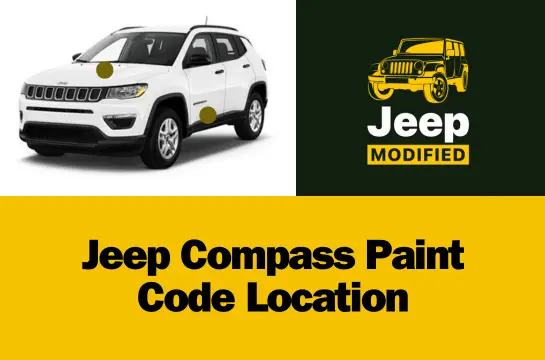 Jeep Compass Paint Code Location