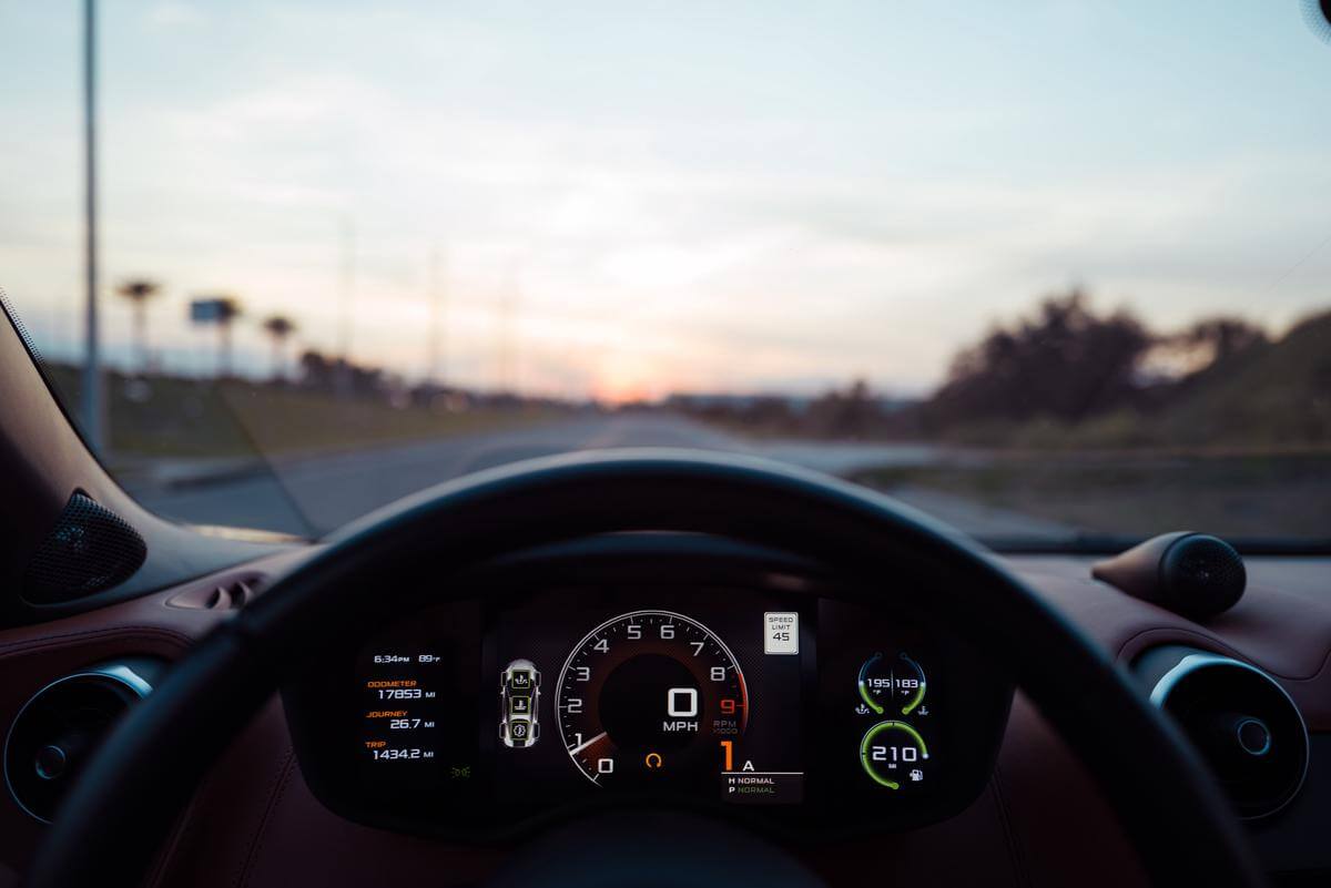 Image illustrating various warning lights on a car dashboard