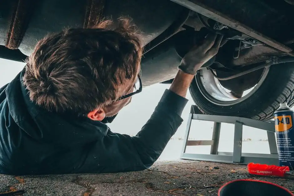 Illustration of an exhaust manifold being removed and replaced by a mechanic.