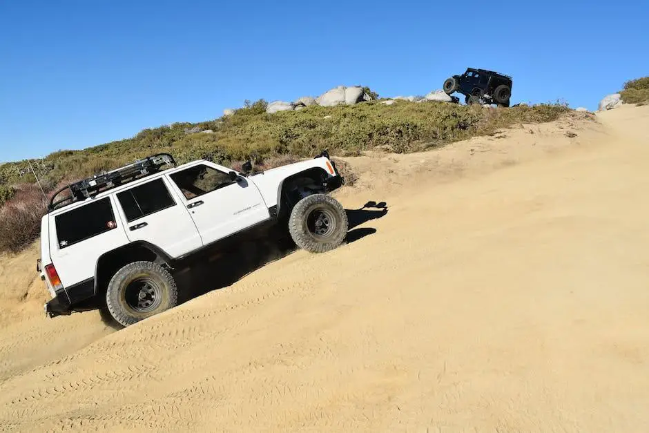 Jeep Grand Cherokee with various modifications, showcasing its off-road capabilities